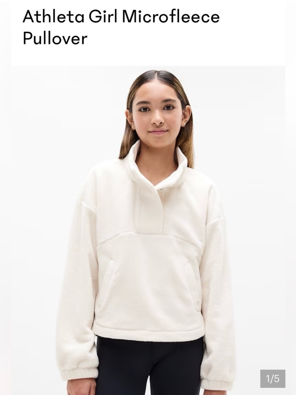 Athleta micro fleece pullover